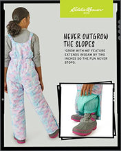 Load image into Gallery viewer, Eddie Bauer Kids' Snow Bib - Insulated Waterproof Snow Ski Pant Overalls For Boys And Girls (3-16), Size 3-4, Prism Pink