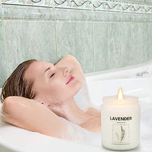 Load image into Gallery viewer, Lavender Candles for Women, Scented Candles Made with Soy Wax, 10 Ounce, 50 Hours Burn Time, Long Lasting Scented - Lavender
