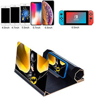 Load image into Gallery viewer, ✔️ 12" Screen Magnifier for Smartphones. Best Foldable Cellphone Stand with Screen Amplifier for Mobile | Magnifier Projector Screen Designed for Movies, Videos, Clips, and Gaming (Black)