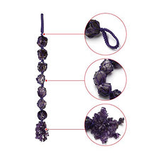 Load image into Gallery viewer, Jovivi Chakra Stones Set, Natural Amethyst Healing Crystals Wall Hanger Reiki Tumbled Gemstones Tassel Spiritual Meditation Hanging Ornament/Window Ornament/Feng Shui Decor