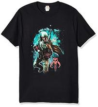 Load image into Gallery viewer, Star Wars Men's Mandalorian Warrior Graphic T-Shirt, Black, S