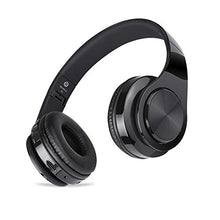 Load image into Gallery viewer, Wireless Headset with Mic, Foldable Bluetooth Headphone with 3.5mm Audio Jack, Built-in Noise Cancelling Microphone, Support for Plug-in Card, for PC, Phone(Black)