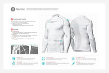 Load image into Gallery viewer, TSLA Men's UPF 50+ Mock Long Sleeve Compression Shirts, Athletic Workout Shirt, Water Sports Rash Guard, Zero Block Top Pixel Camo, X-Small