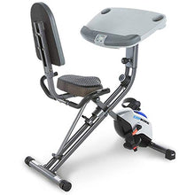 Load image into Gallery viewer, Exerpeutic ExerWorK 1000 Fully Adjustable Desk Folding Exercise Bike with Pulse