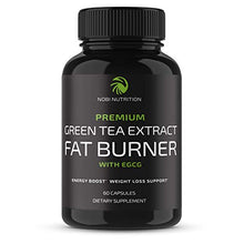 Load image into Gallery viewer, Nobi Nutrition Green Tea Fat Burner - Green Tea Extract Supplement with EGCG - Diet Pills, Appetite Suppressant, Metabolism & Thermogenesis Booster - Healthy Weight Loss for Women & Men (60 ct)