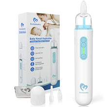 Load image into Gallery viewer, Baby Nasal Aspirator, Bellababy Baby Nose Sucker, Baby Booger/ Snot Remover with 3 Suction Levels, 2 Tips and Light Soothing Function, Rechargeable, Mute, Anti-Backflow, with Carrying Bag …