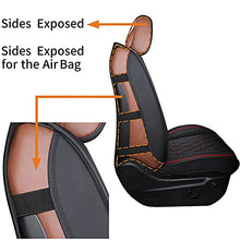 Load image into Gallery viewer, YIERTAI Jeep Grand Cherokee Seat Covers Full Set Fit for 2011-2022 Pickup Truck Laredo Limited Classic SRT Airbag Compatiable Waterproof Faux Leather Car Cushion Protectors(5 PCS Full Set/Black-Red)