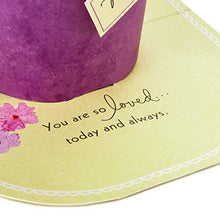 Load image into Gallery viewer, Hallmark Paper Wonder Mothers Day Pop Up Card for Mom (Blue Flower Bouquet, You Are So Loved)