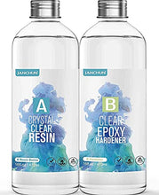 Load image into Gallery viewer, 32oz Crystal Clear Epoxy Resin Kit Casting and Coating for River Table Tops, Art Casting Resin,Jewelry Projects, DIY,Tumbler Crafts, Molds, Art Painting, Easy Mix 1:1 Ratio