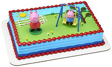 Load image into Gallery viewer, Decopac Peppa Pig Swing Set DecoSet Cake Decoration Topper Pink, 3.2" x 1.8"