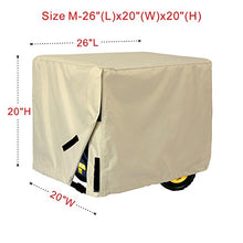 Load image into Gallery viewer, Porch Shield Waterproof Universal Generator Cover 26 x 20 x 20 inch, for Most Generators 3000-5000 Watt, Light Tan