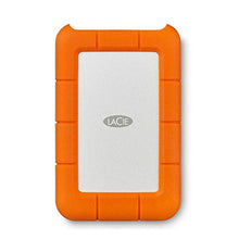 Load image into Gallery viewer, LaCie Rugged Mini 1TB External Hard Drive Portable HDD – USB 3.0 USB 2.0 compatible, Drop Shock Dust Rain Resistant Shuttle Drive, For Mac And PC Computer Desktop Workstation PC Laptop (LAC301558)