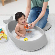 Load image into Gallery viewer, Skip Hop Baby Bath Tub, 3-Stage Smart Sling Tub, Moby, Grey