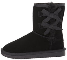 Load image into Gallery viewer, Koolaburra by UGG Girls' Victoria Short Fashion Boot, Black, 02 Youth US Little Kid