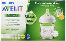 Load image into Gallery viewer, Philips AVENT SCF701/37 Natural Glass Baby Bottle, 4 Oz, 3 Pack, Clear