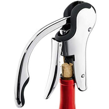 Load image into Gallery viewer, Stainless Steel Wine Opener Compact Vertical Corkscrew Wine Bottle Opener with Foil Cutter