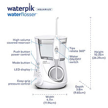 Load image into Gallery viewer, Waterpik Aquarius Water Flosser Professional For Teeth, Gums, Braces, Dental Care, Electric Power With 10 Settings, 7 Tips For Multiple Users And Needs, ADA Accepted, White WP-660