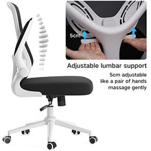 Load image into Gallery viewer, Hbada Office Chair, Ergonomic Desk Chair, Computer Mesh Chair with Lumbar Support and Flip-up Arms,White
