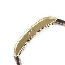 Load image into Gallery viewer, Peugeot Men's Classic Vintage Watch - Curved Stainless Steel Case with Genuine Leather Band