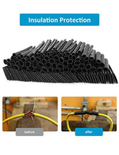 Load image into Gallery viewer, 650pcs Heat Shrink Tubing Black innhom Heat Shrink Tube Wire Shrink Wrap UL Approved Ratio 2:1 Electrical Cable Wire Kit Set Long Lasting Insulation Protection, Safe and Easy, Eco-Friendly Material