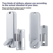 Load image into Gallery viewer, Keyless Entry Door Locks with Keypads Deadbolt, Mechanical Combination Latch Door Lock with Handle, Waterproof Keyless Sliding Door Lock, Digital Code Gate Front Door Lock Set with Door Knob (Silver)