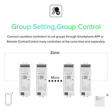 Load image into Gallery viewer, BTF-LIGHTING 5in1 WB5 2.4GHz WiFi LED Controller Compatible with Alexa Google Home Smart Life APP/Tuya Smart APP Control for Monochrome RGB RGBW WW+CW RGBCCT LED Strip Work With B1 B2 B3 B4 Panel