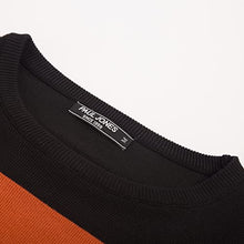 Load image into Gallery viewer, PJ PAUL JONES Men's Long Sleeve Crewneck Pullover Sweaters Regular Fit Knitting Sweater Black