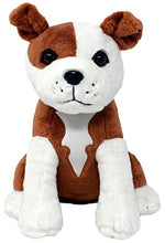 Load image into Gallery viewer, Shelter Pets Stuffed Animals: Tillman - 10" Brown and White Pitbull Plush Dog - Based on Real-Life Adopted Pets - American Staffordshire Terrier - Benefiting the Animal Shelters They Were Adopted From