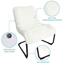 Load image into Gallery viewer, Zenree Living Room Chair Lounge Accent Upholstered Chairs with Sherpa Seat for Bedroom Dorm Teen's Den Indoor