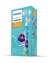 Load image into Gallery viewer, Philips Sonicare HX6321/02 Sonicare for Kids Rechargeable Electric Toothbrush, Blue