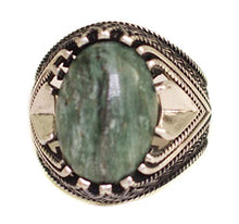 Load image into Gallery viewer, Falcon Jewelry 925 Sterling Silver Mens Ring, Natural Moonstone, Blood Stone, Emerald, Amethyst, Pearl Stone, Free Express Shipping