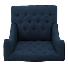 Load image into Gallery viewer, Christopher Knight Home Toddman High-Back Fabric Club Chair, Dark Blue