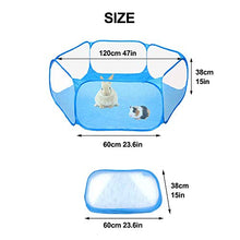 Load image into Gallery viewer, Amakunft Small Animals C&C Cage Tent, Breathable & Transparent Pet Playpen Pop Open Outdoor/Indoor Exercise Fence, Portable Yard Fence for Guinea Pig, Rabbits, Hamster, Chinchillas and Hedgehogs