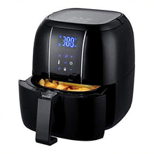 Load image into Gallery viewer, Ovente Electric Air Fryer 3.2-Quart for Grilling Roasting with Digital LED Touch Display Non-Stick Fry Basket & Pan, 1400 Watt Power Air Oven & Oilles Cooker with Temperature Control, Black FAD61302B