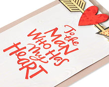 Load image into Gallery viewer, American Greetings Romantic Valentine's Day Card for Him (Man Who Has My Heart)