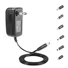 Load image into Gallery viewer, HKY 9V 2.5A Universal Charger, AC to DC, 2.1mmX5.5mm (5.5x2.5/2.5x0.7/3.5x1.35/4.0x1.7/4.8x1.7/5.5x1.7mm) Barrel Plug, AC 100-240V Converter Adapter DC 9V 2.5A(0.5A,1A,1.5A,2A) Power Supply Cord