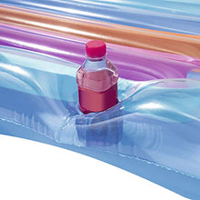 Load image into Gallery viewer, Salaks Backrest Adult Water Inflatable Toys,Beach Swimming Pool Party Lounge Raft Decorations Floating Bed Pool Toys,157 × 89CM Single Floating Bed Waterbed Beach mat Random Color (Random)