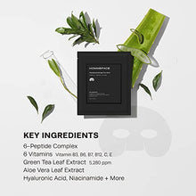 Load image into Gallery viewer, HOMMEFACE Revitalizing Hydrogel Facial Mask Set for Men (5ct) - Hydrating, Anti-aging & Soothing Face Sheet Mask with Hyaluronic Acid, Vitamin B, C, E & Peptides, Beard-Friendly
