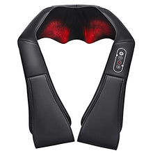 Load image into Gallery viewer, Neck Shoulder Massage with Soothing Heat, Electric Shiatsu Back Massager 3D Deep Tissue Kneading Massagers for Full Body Muscle Pain Relief Relax, Christmas Birthday Gift