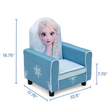 Load image into Gallery viewer, Delta Children Figural Upholstered Kids Chair, Disney Frozen II Elsa