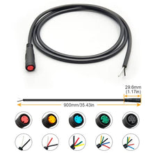 Load image into Gallery viewer, Ebike Cable Extension Julet Female Male 2 3 4 5 6 pin Ebike Extension Connector Waterproof Plug for Electric Bicycle Display Throttle PAS Ebike Parts Extend Cable… (3pin Male)