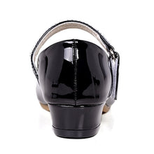 Load image into Gallery viewer, Stelle Girls Mary Jane Shoes Low Heel Party Dress Shoes for Kids (2ML, T02-Black)