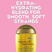 Load image into Gallery viewer, OGX Set of 2 Extra Strength Renewing + Argan Oil of Morocco Penetrating Hair Oil Treatment, Deep Moisturizing Serum for Dry, Damaged & Coarse Hair, Paraben-Free, Sulfated-Surfactants Free, 3.3 Fl Oz