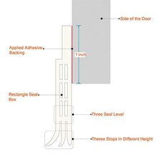 Load image into Gallery viewer, Suptikes Door Draft Stopper Under Door Seal for Exterior/Interior Doors, Strong Adhesive Door Sweep Soundproof Weather Stripping, 2" W x 39" L, White