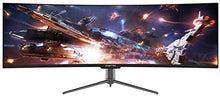 Load image into Gallery viewer, Sceptre Curved 49 inch (5120x1440) Dual QHD 32:9 Gaming Monitor up to 120Hz DisplayPort HDMI Build-in Speakers, Gunmetal Black 2021 (C505B-QSN168)