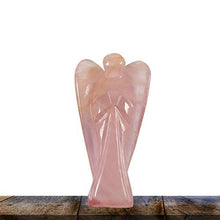 Load image into Gallery viewer, YATHABI Rose Quartz Golden Wire Handmade Gemstone Tree with Rose Quartz Gemstone Carved Angel for Attracting Positive Energies Crystal Healing Chakra Balancing & Home Decor