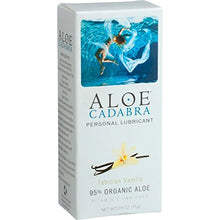 Load image into Gallery viewer, Aloe Cadabra Flavored Personal Lubricant & Moisturizer for Her, Him & Couples, Best Natural Lube Oral Gel Vanilla, 2.5 oz (Pack of 2)