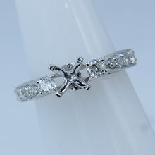 Load image into Gallery viewer, Dazzlingrock Collection 0.45 Carat (ctw) 18K Round Diamond Bridal Semi Mount Engagement Ring 1/2 CT, White Gold, Size 6