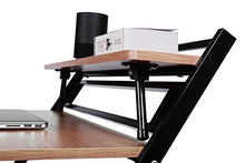 Load image into Gallery viewer, JIWU 2-Style Folding Desk for Small Space, Home Corner Desks Simple Computer Desk with Shelf, Folding Laptop Table