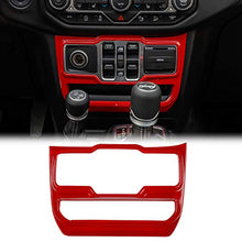 Load image into Gallery viewer, JeCar Window Control Panel Trim Cover Interior Decoration Accessories for 2018-2022 Jeep Wrangler JL JLU & 2020-2022 Gladiator JT, Red